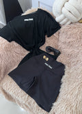 Black short set