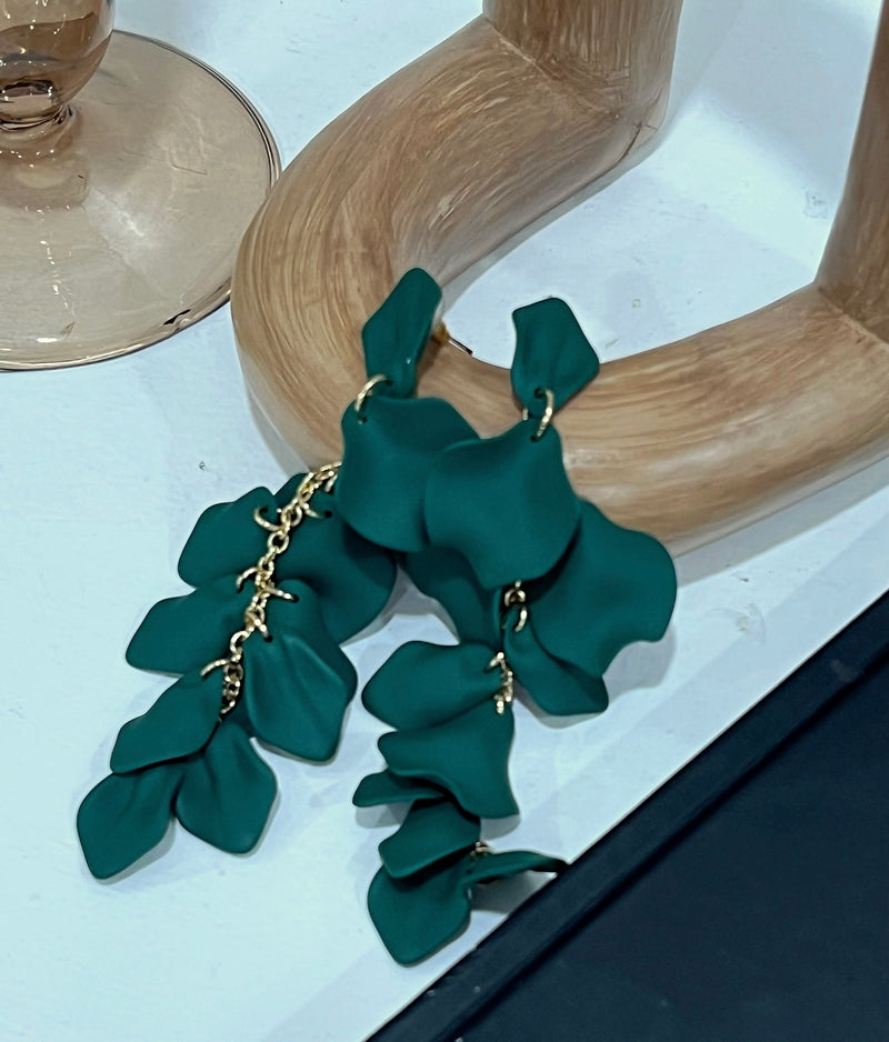 Green earrings
