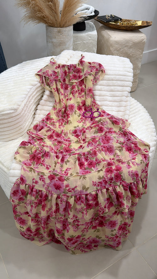 Flower maxi dress