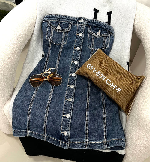 Jean mini dress