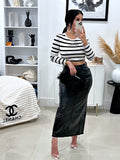 Leather skirt