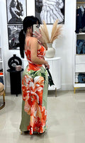 Flower maxi dress