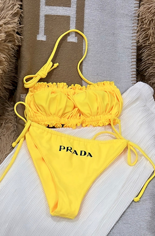 Yellow bikini