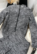Gray sweater set