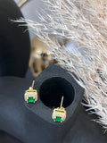 Green earrings