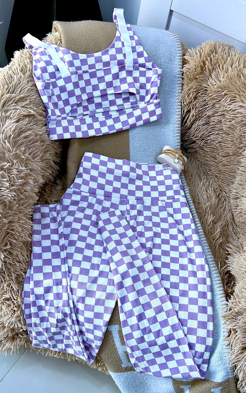 Purple leggings set