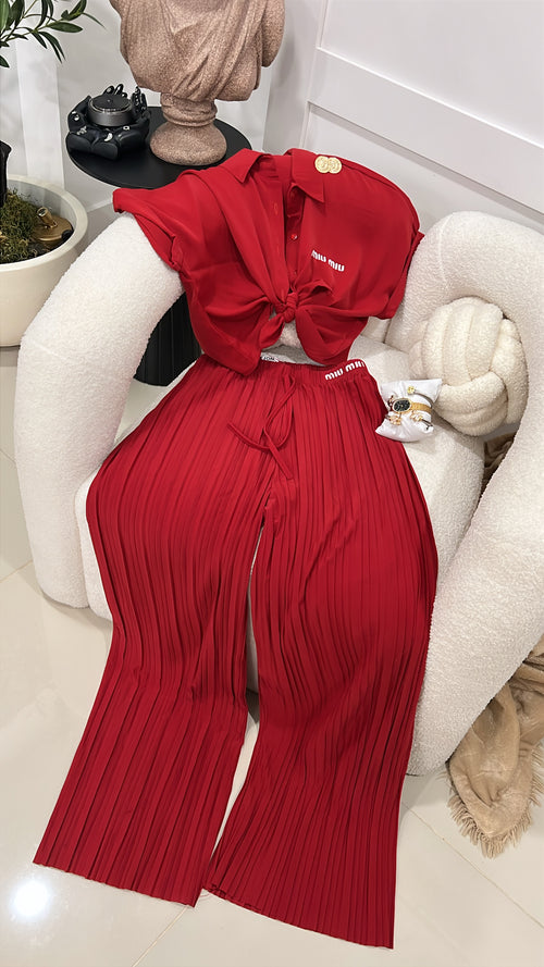 Red blouse