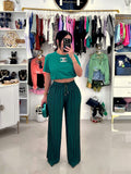 Green pant