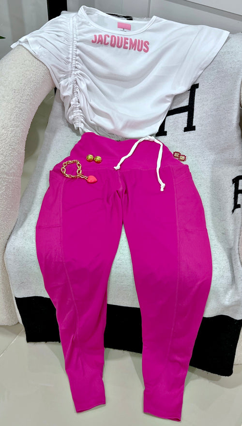 Pink leggings