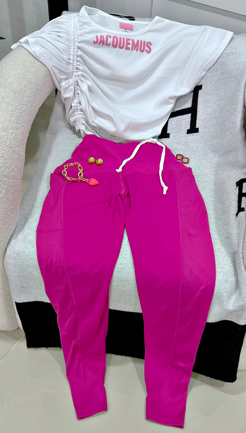 Pink leggings