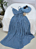 Blue maxi dress