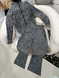 Gray sweater set