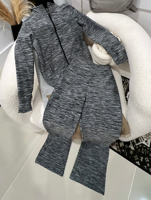 Gray sweater set