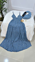 Blue maxi dress