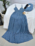 Blue maxi dress