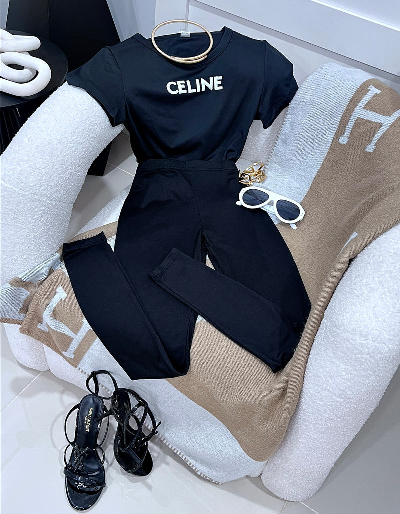 Black Set ,leggings and bodysuits