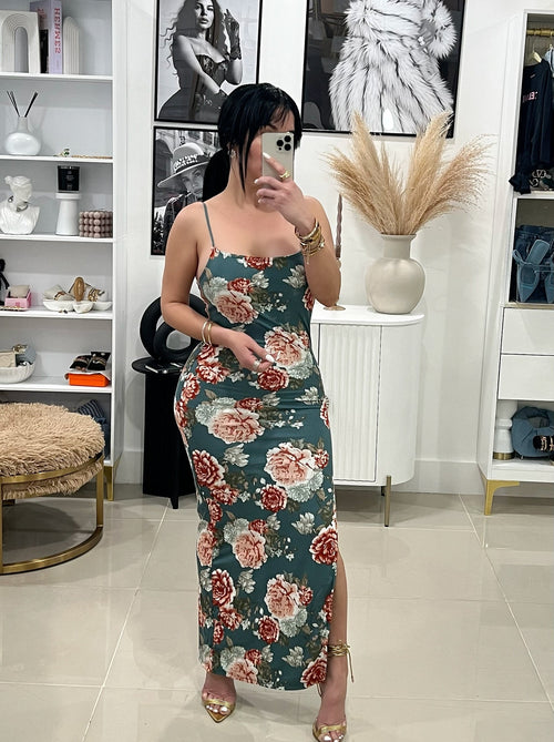 Flowers maxi dress