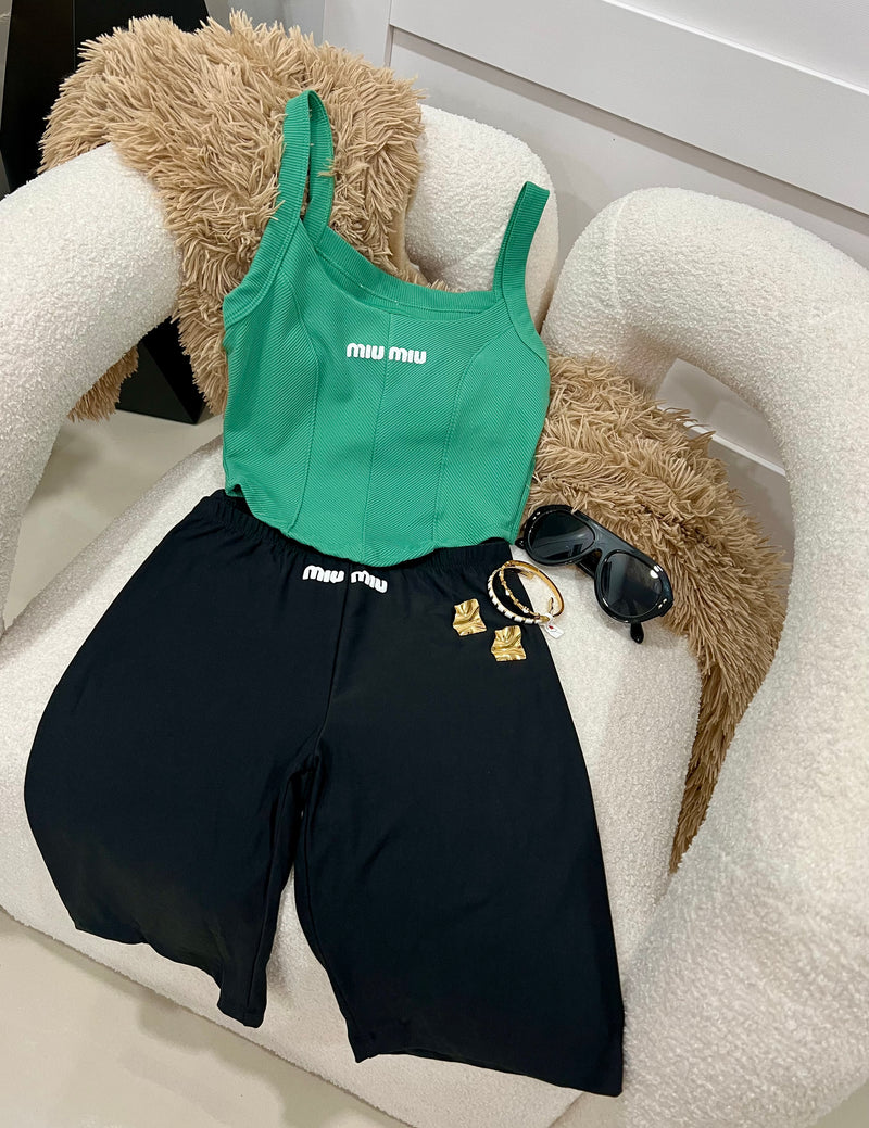 Black and Green top set