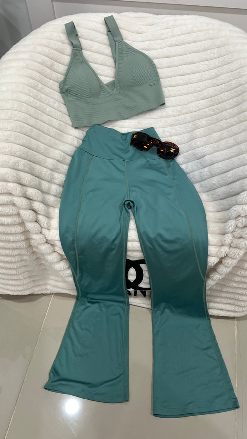 Green pant set