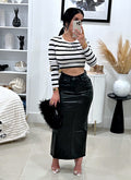 Leather skirt