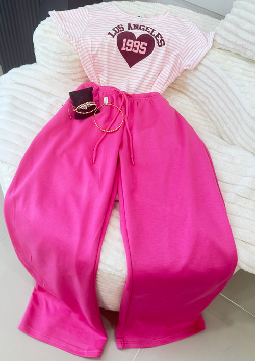 Pink pant set