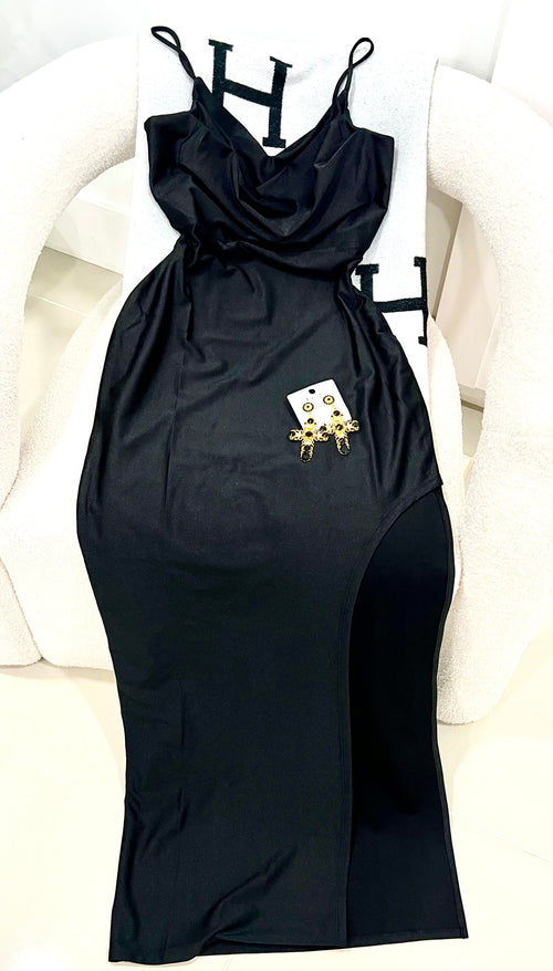 Black maxi dress