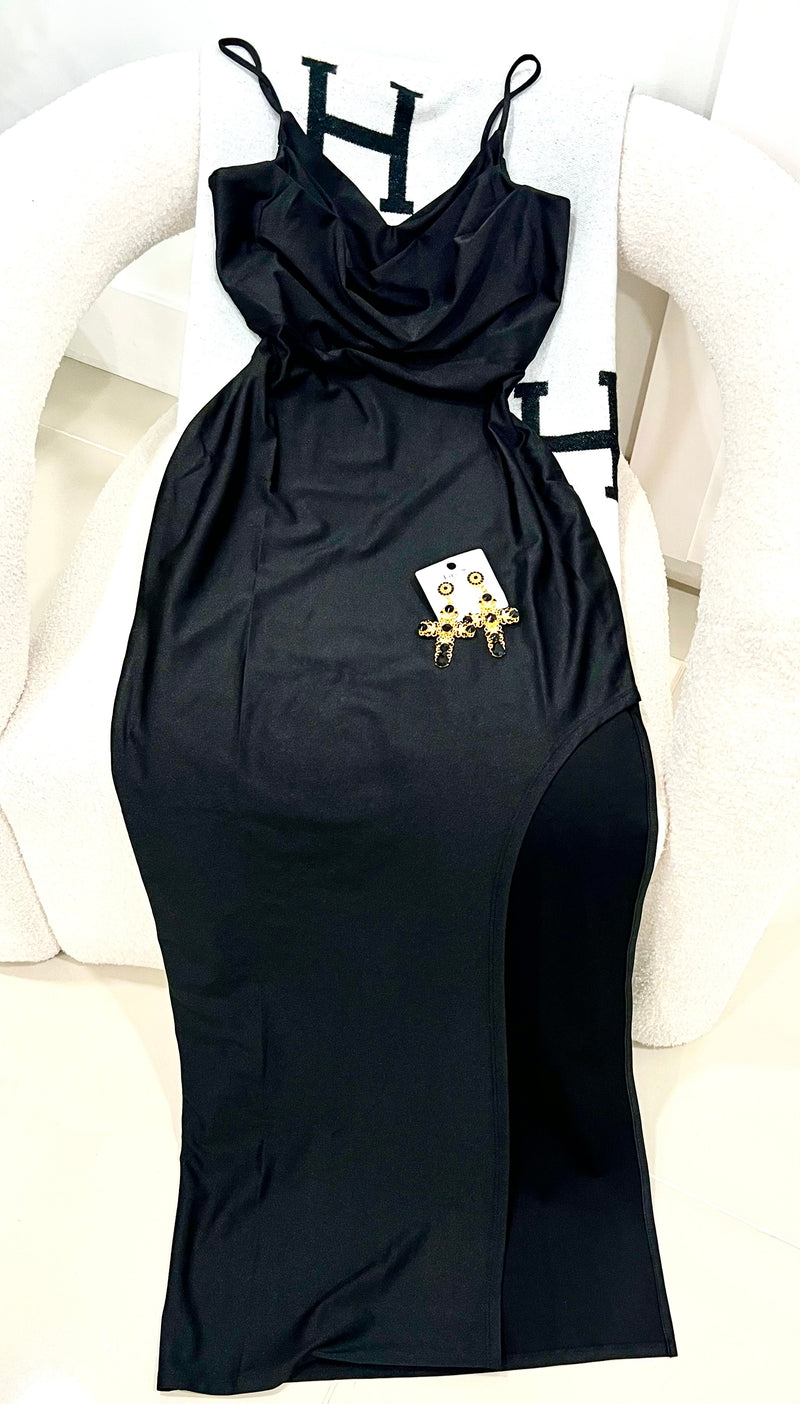 Black maxi dress