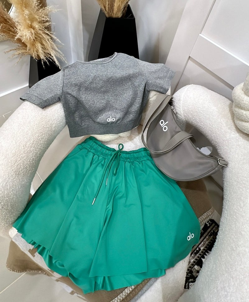 Green skirt
