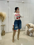 Cherry bamb sweater