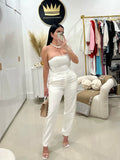 White pant pearls set