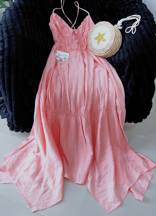 Pink maxi dress