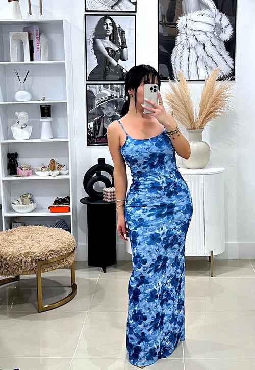 Blue maxi dress
