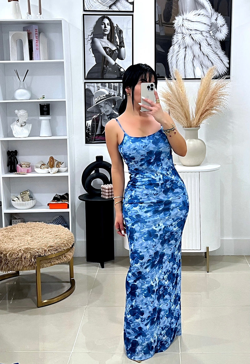 Blue maxi dress