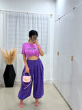 Purple palazzo