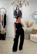 Black pant set