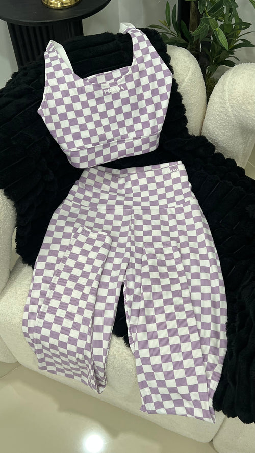 Purple leggings set