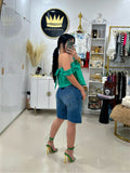 Green blouse