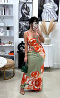 Flower maxi dress