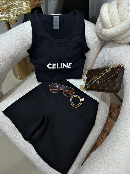 Black short set
