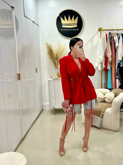 Red jacket