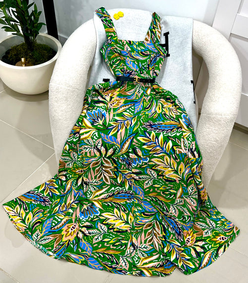 Print maxi dress