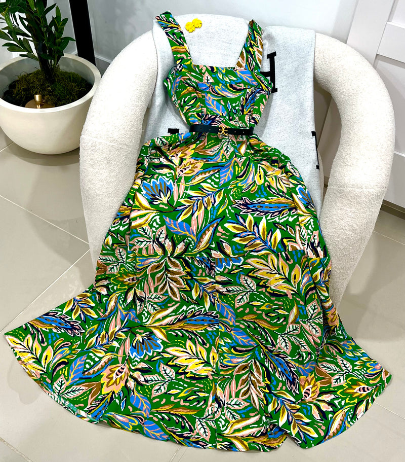 Print maxi dress