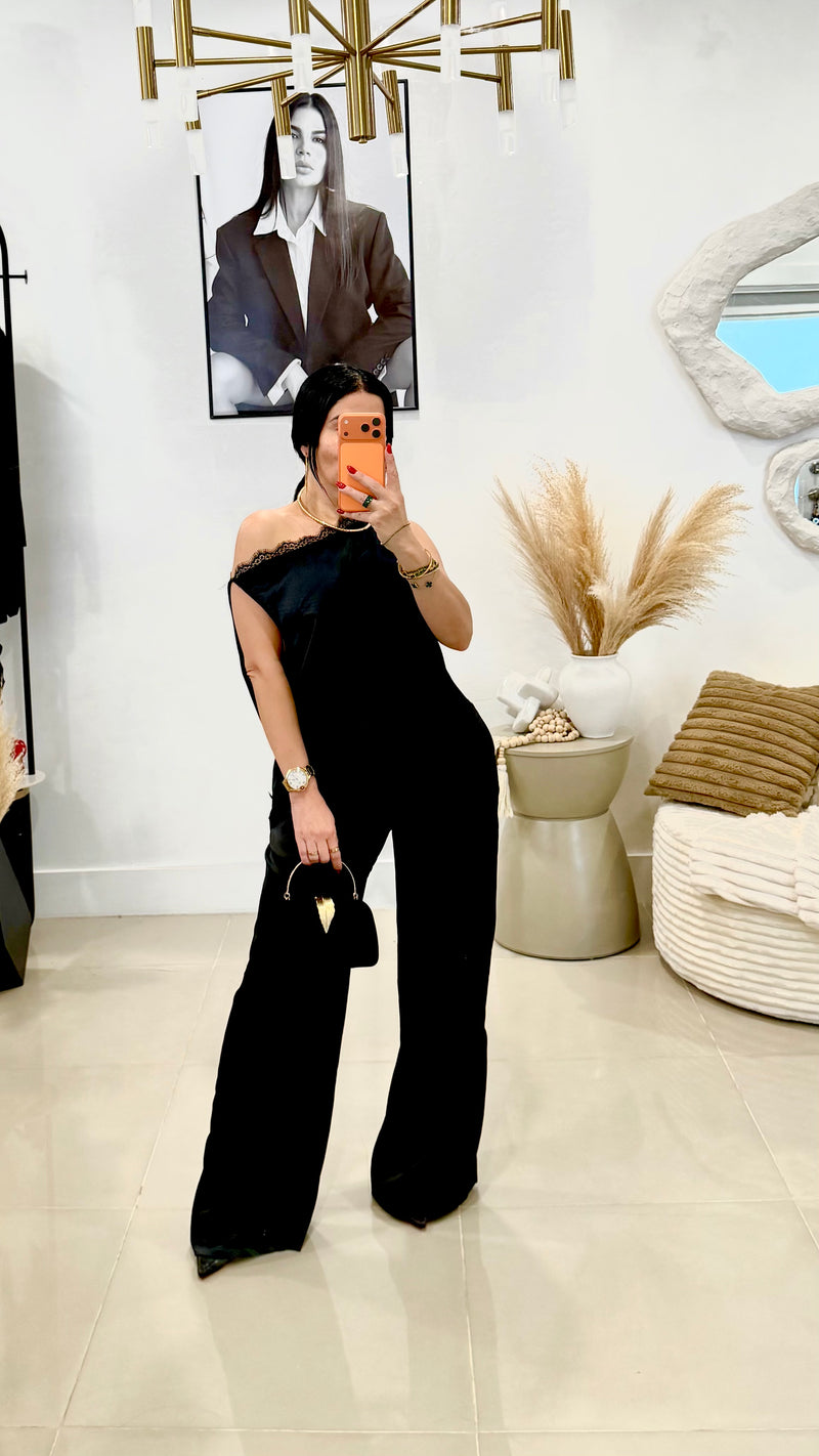 Black pant set